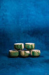 Japanese Pine Green Bowl Set